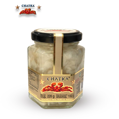 ✭Chatka✭ Naturaalne kuningkrabi (100% krabi liha), soolvees- 220g